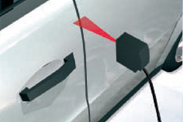 Lazer Profil sensörü ile otomatik kapı aralık kontrolü 